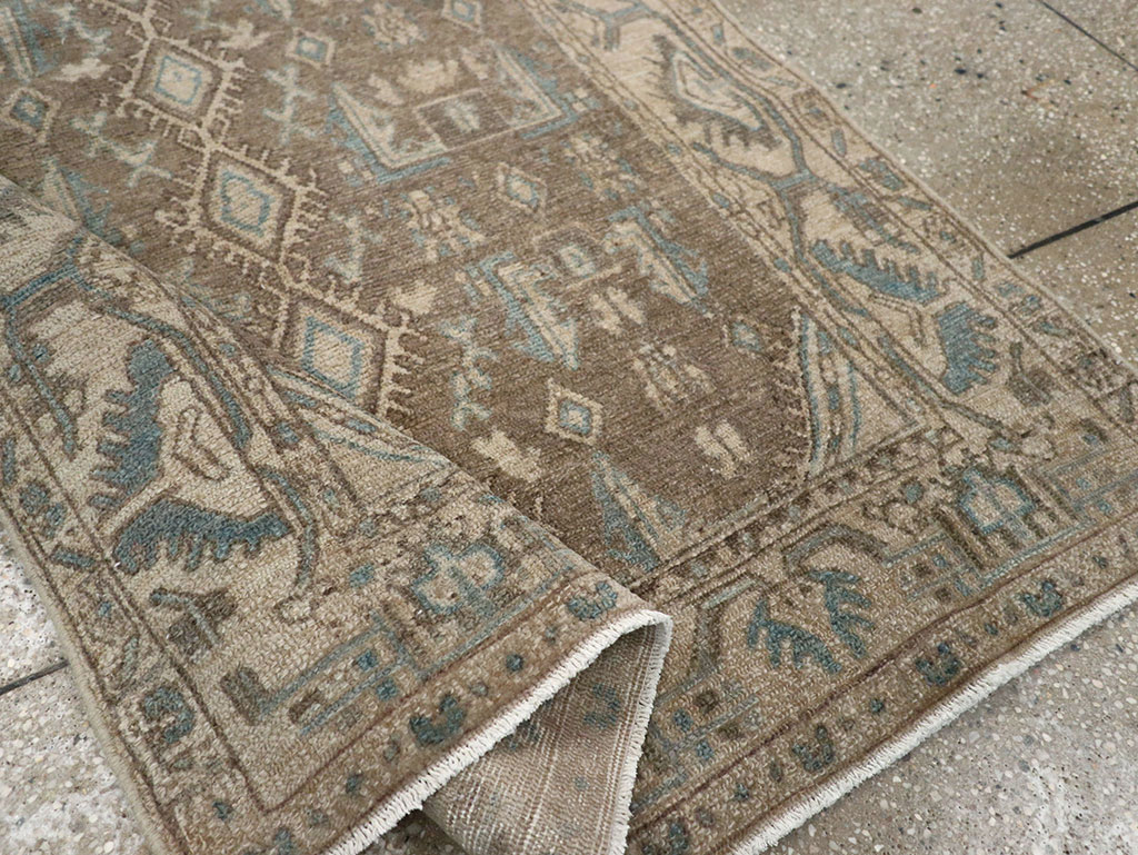 Vintage Persian Malayer Throw Rug, No.32053 - Gss