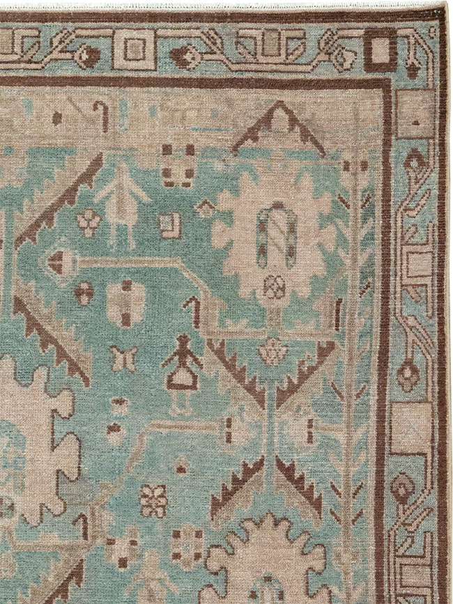 Vintage Persian Malayer Accent Rug, No.32054 - Gss