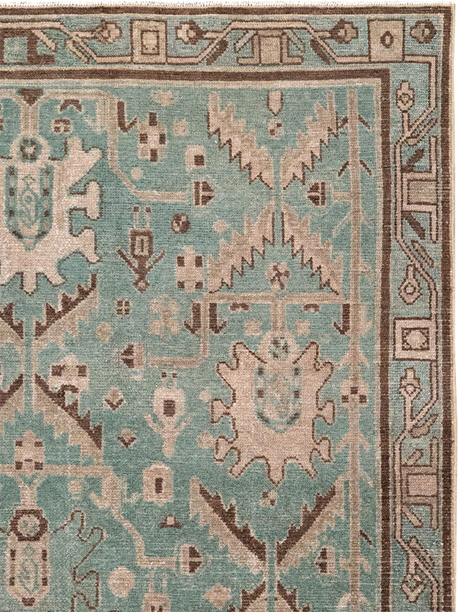 Vintage Persian Malayer Accent Rug, No.32054 - Gss
