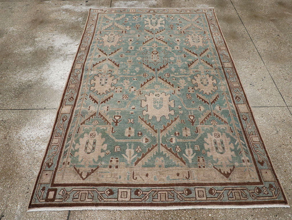 Vintage Persian Malayer Accent Rug, No.32054 - Gss