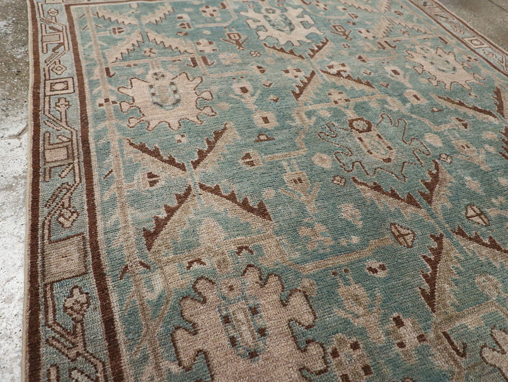 Vintage Persian Malayer Accent Rug, No.32054 - Gss