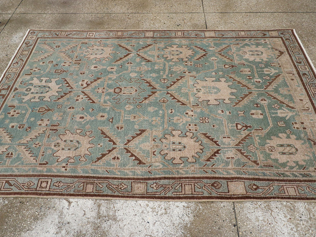 Vintage Persian Malayer Accent Rug, No.32054 - Gss