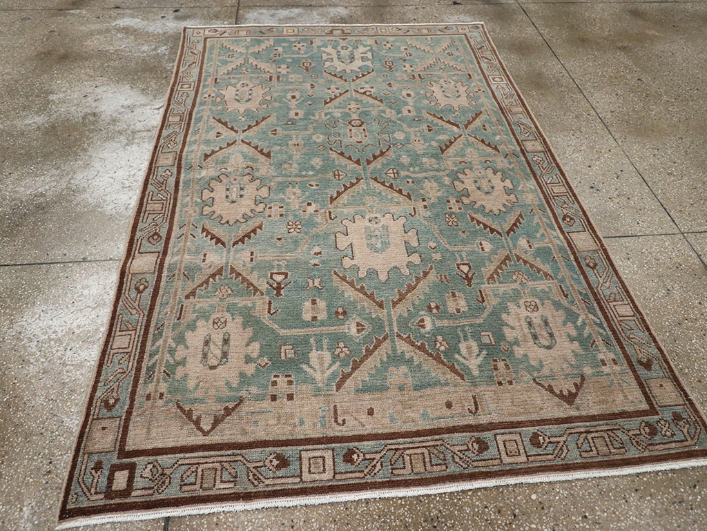Vintage Persian Malayer Accent Rug, No.32054 - Gss