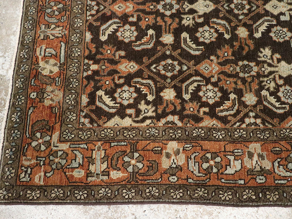 Antique Persian Malayer Accent Rug, No.32056 - Gss