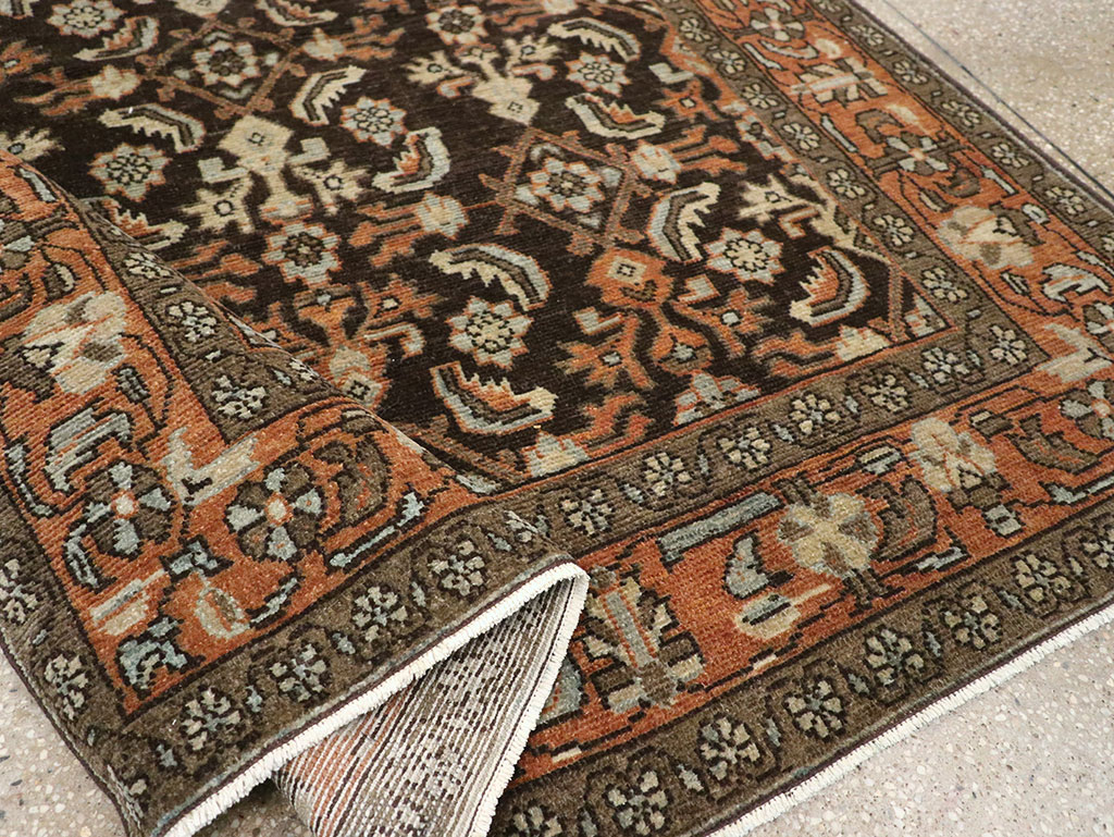 Antique Persian Malayer Accent Rug, No.32056 - Gss