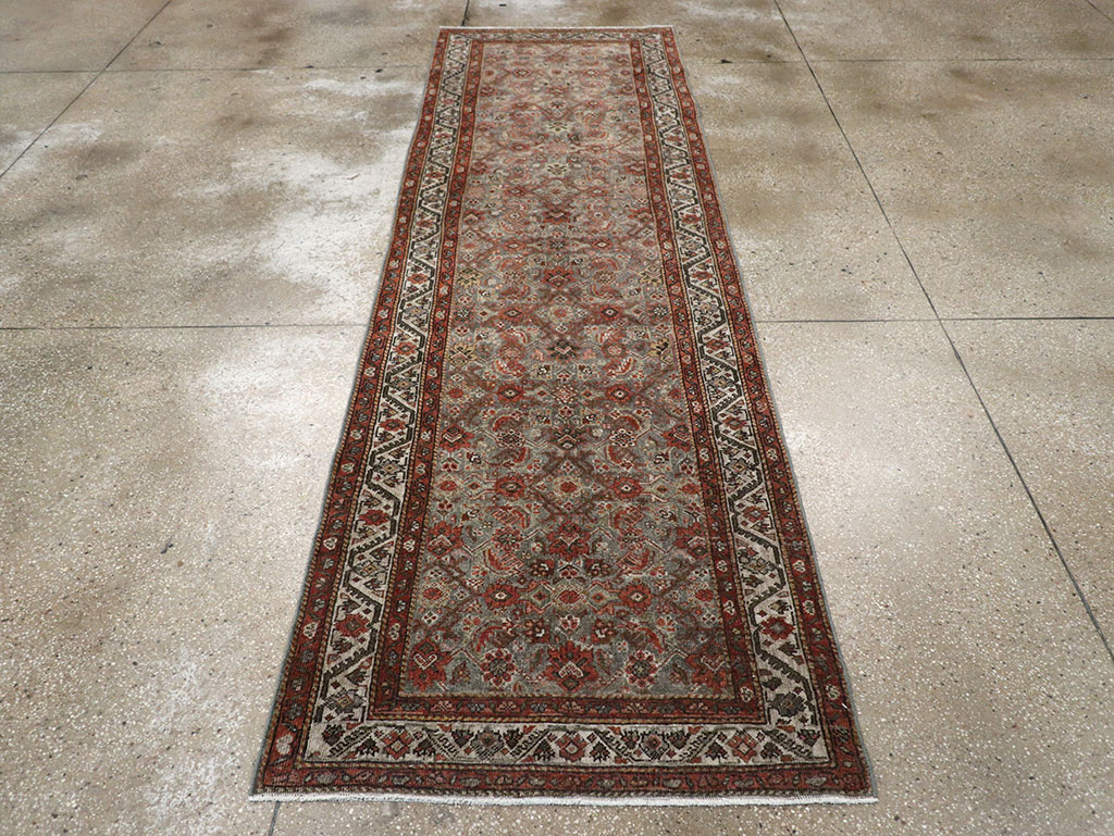 Antique Persian Malayer Runner, No.32058 - Gss