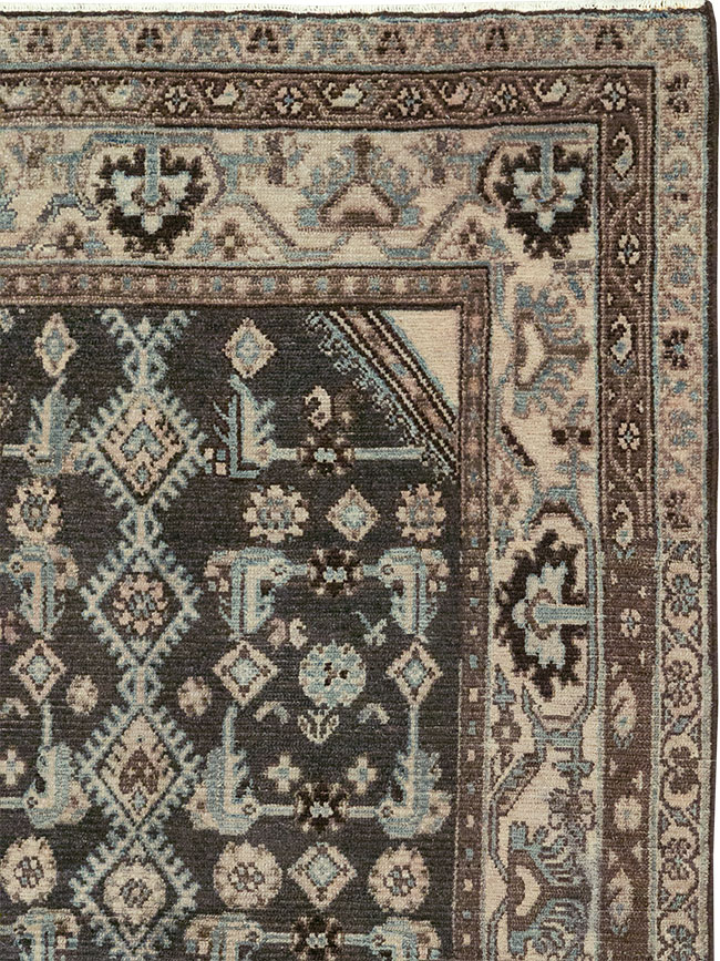 Vintage Persian Malayer Throw Rug, No.32060 - Gss