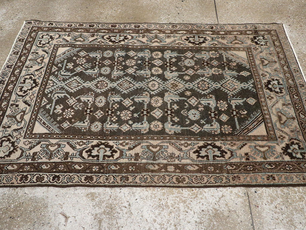 Vintage Persian Malayer Throw Rug, No.32060 - Gss