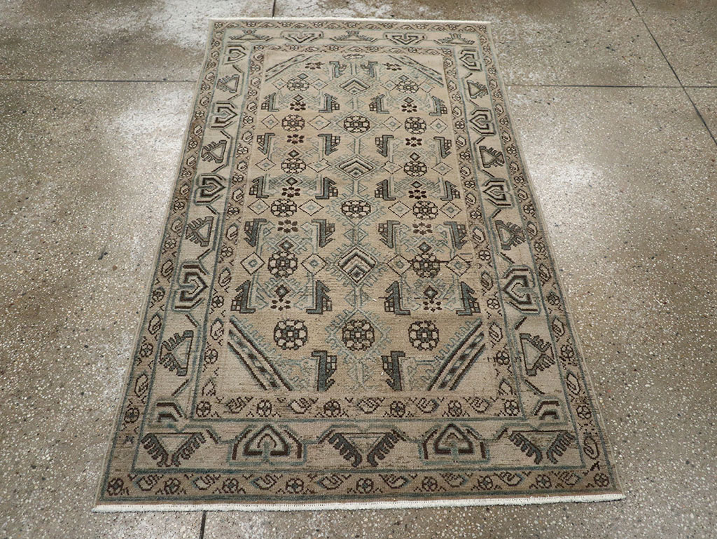 Vintage Persian Malayer Throw Rug (Pair: 1 of 2), No.32061 - Gss