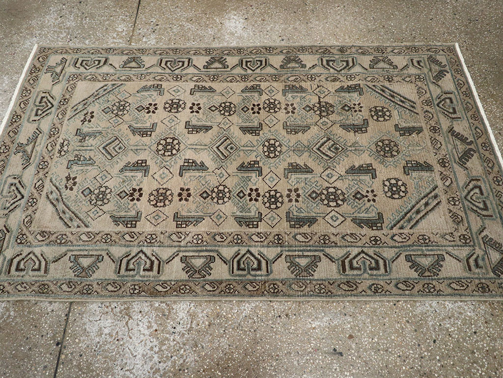 Vintage Persian Malayer Throw Rug (Pair: 1 of 2), No.32061 - Gss