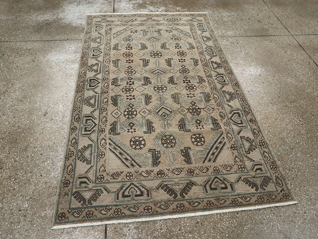 Vintage Persian Malayer Throw Rug (Pair: 1 of 2), No.32061 - Gss