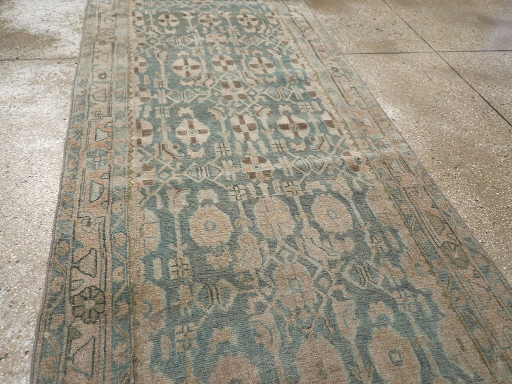 Antique Persian Malayer Long Runner, No.32062 - Gss