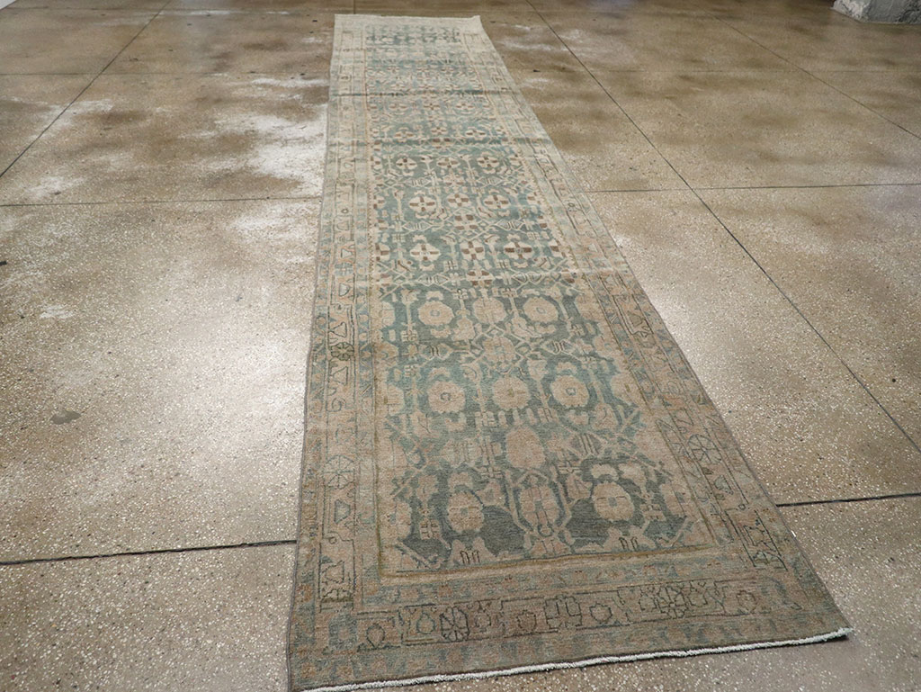 Antique Persian Malayer Long Runner, No.32062 - Gss