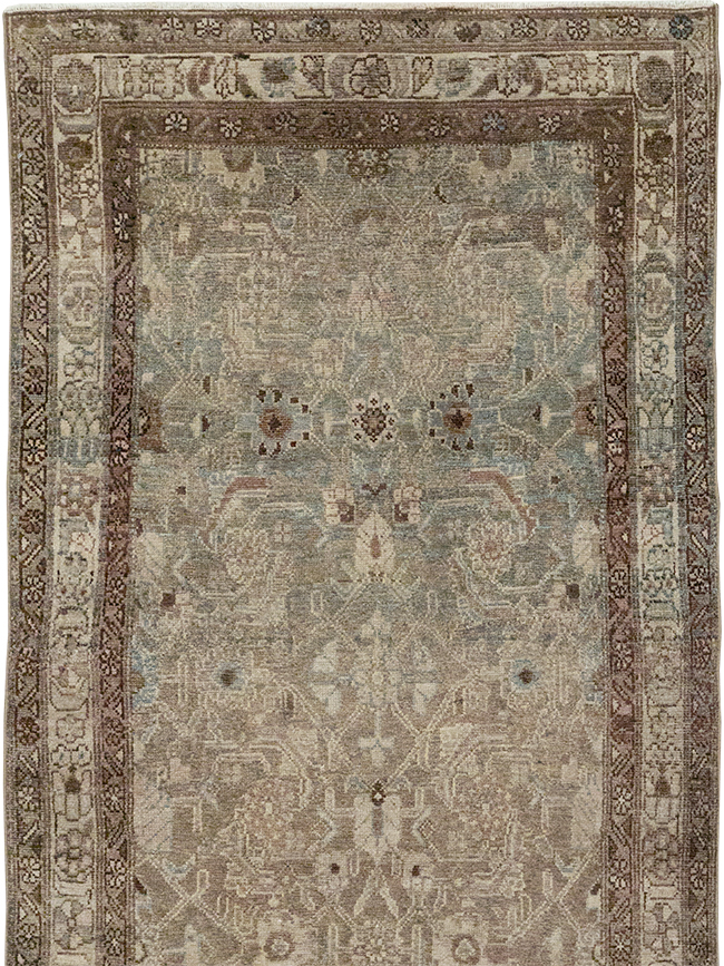 Antique Persian Malayer Long Runner, No.32064 - Gss