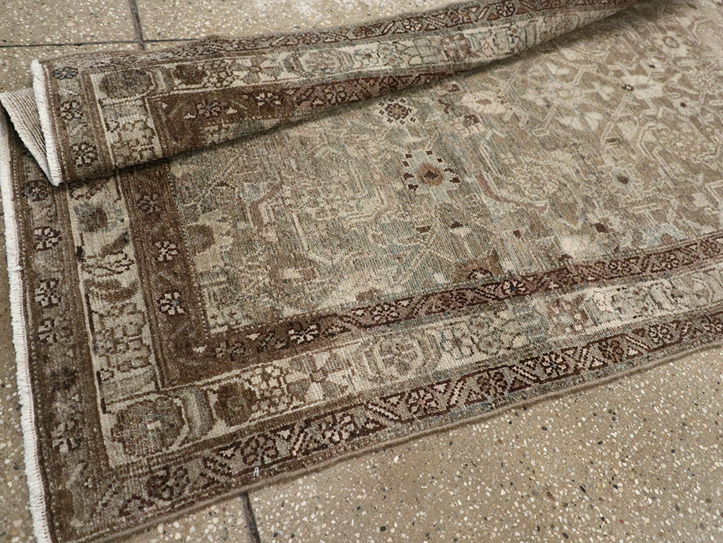 Antique Persian Malayer Long Runner, No.32064 - Gss