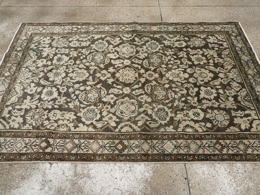 Vintage Persian Malayer Accent Rug, No.32069 - Gss