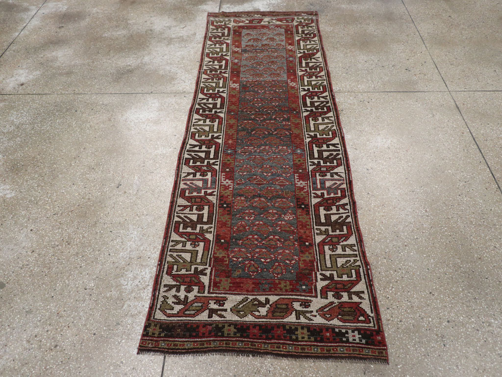 Antique Persian Kurd Small Runner, No.32072 - Gss
