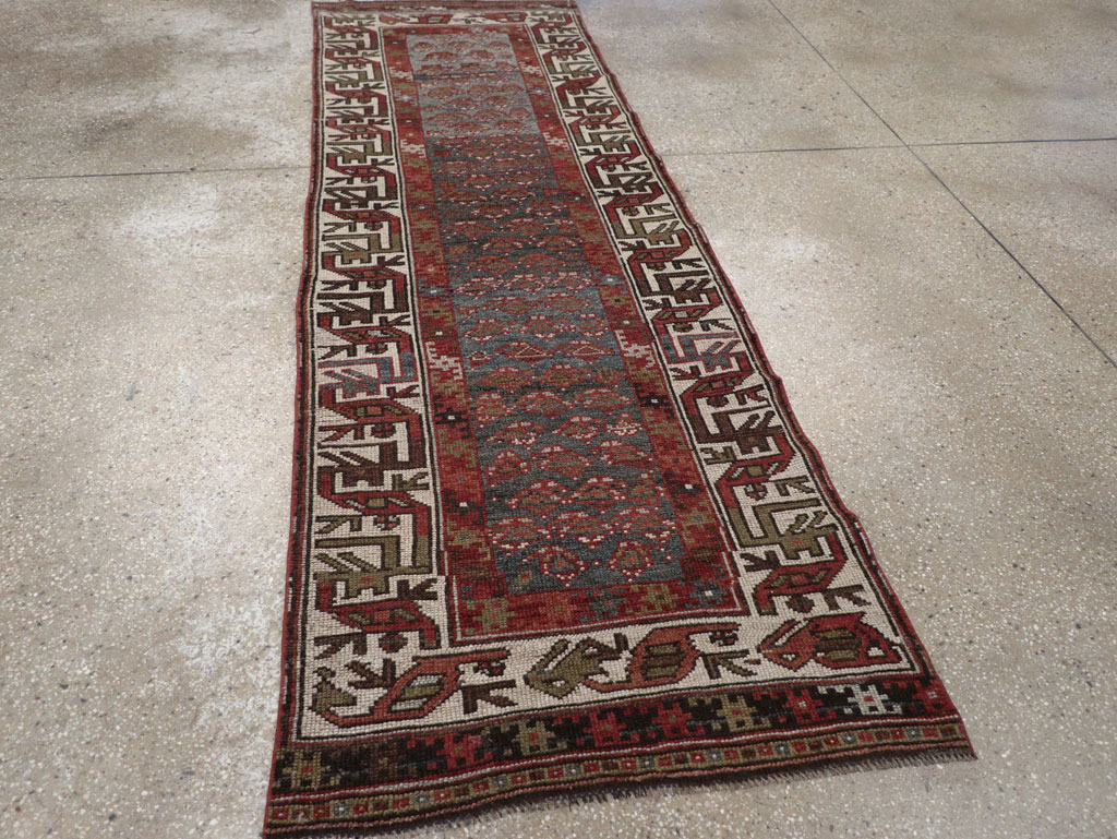 Antique Persian Kurd Small Runner, No.32072 - Gss