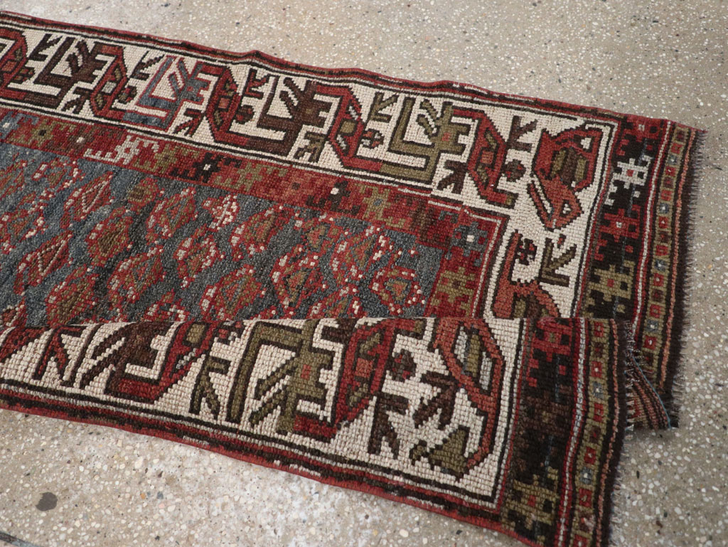 Antique Persian Kurd Small Runner, No.32072 - Gss