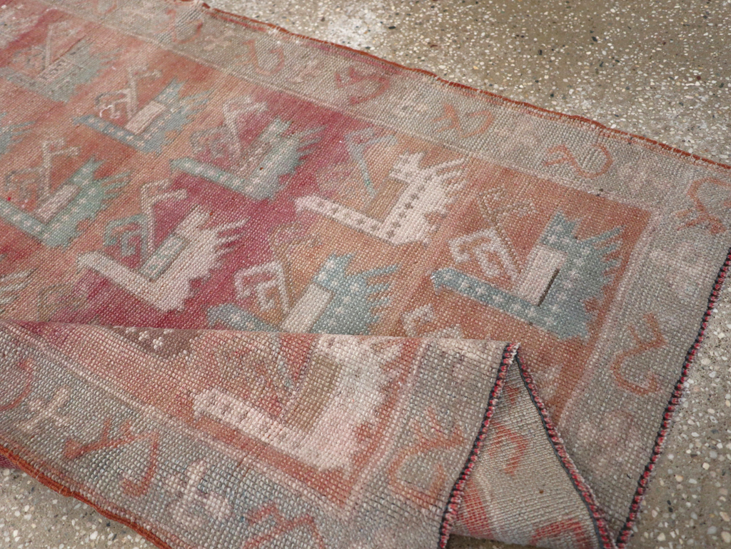 Vintage Turkish Anatolian Throw Rug, No.32073 - Gss