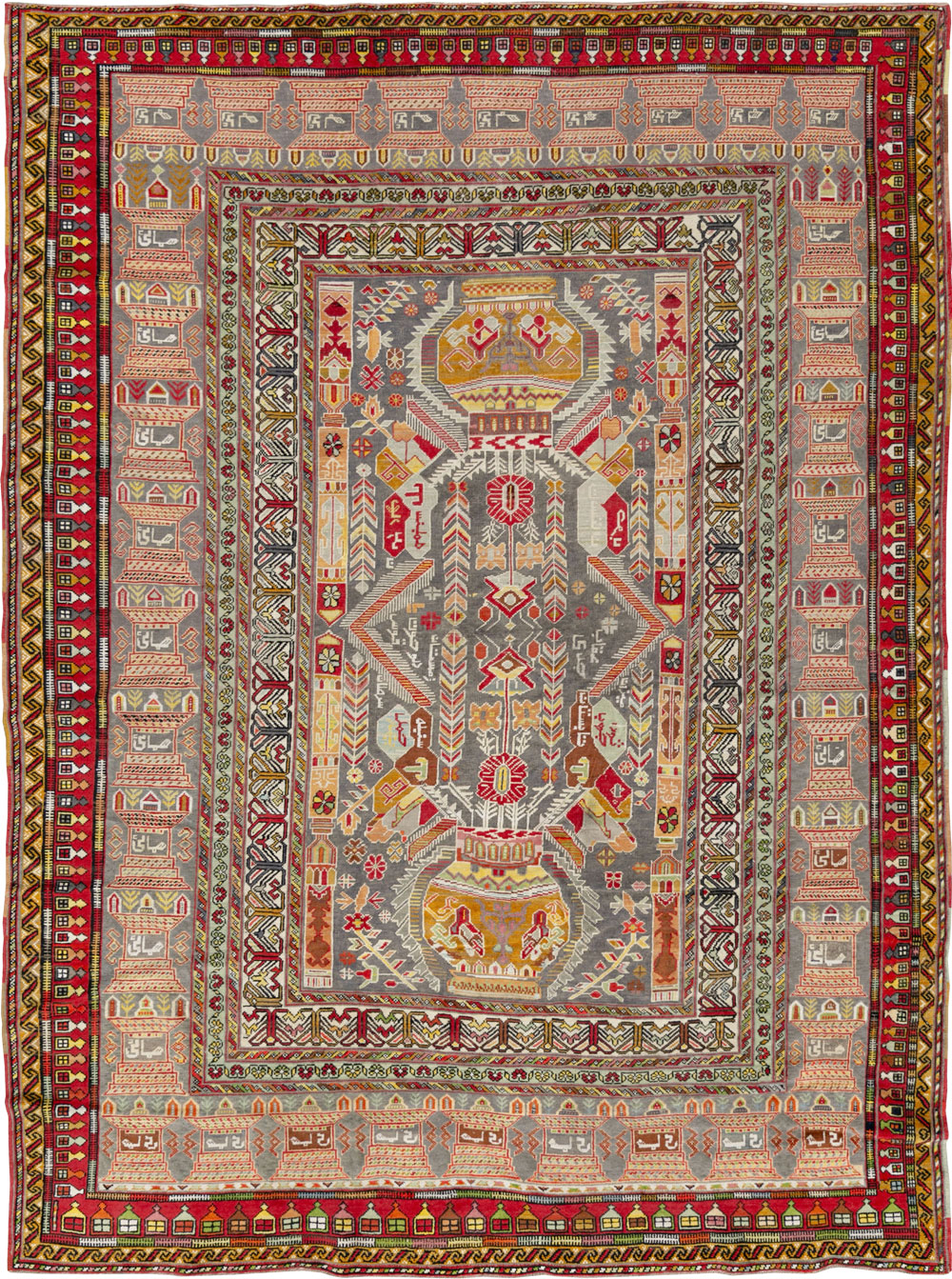 Vintage Turkish Anatolian Accent Rug, No.32074 - Gss