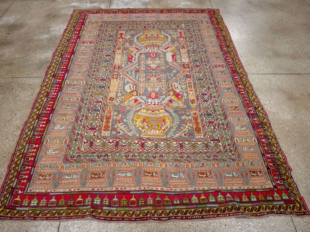 Vintage Turkish Anatolian Accent Rug, No.32074 - Gss
