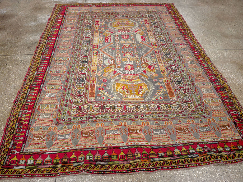 Vintage Turkish Anatolian Accent Rug, No.32074 - Gss