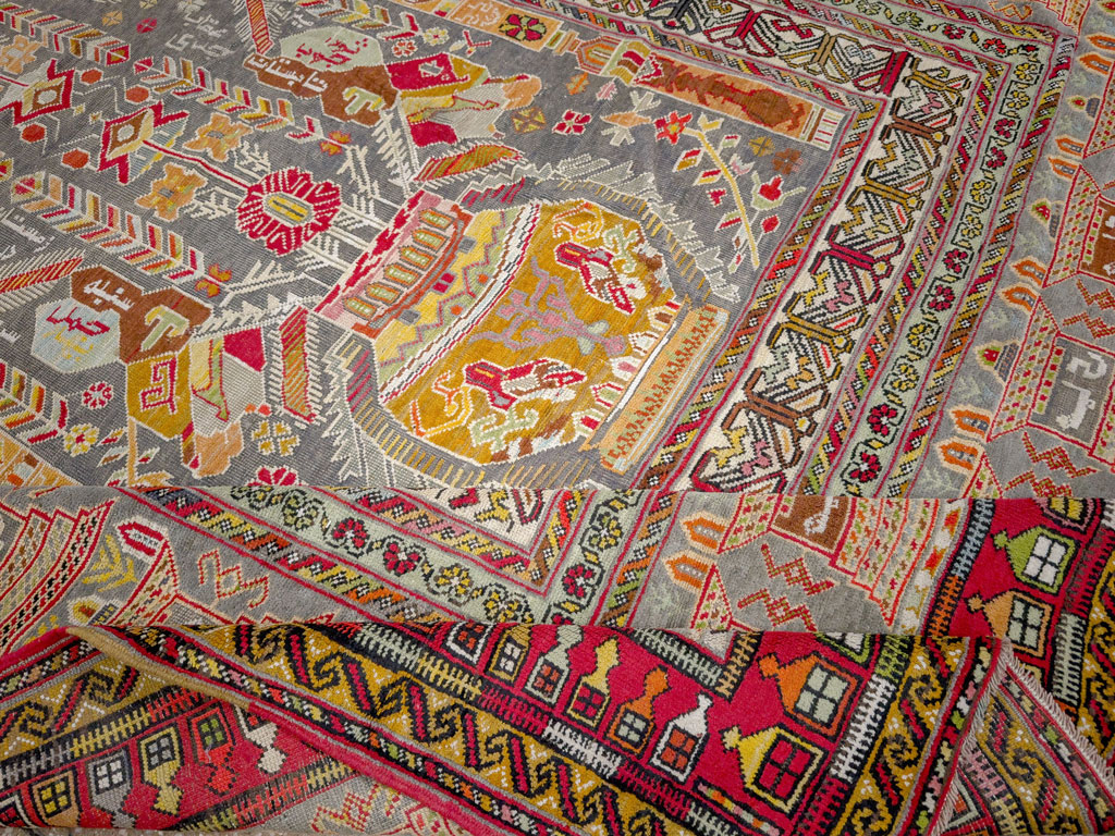 Vintage Turkish Anatolian Accent Rug, No.32074 - Gss