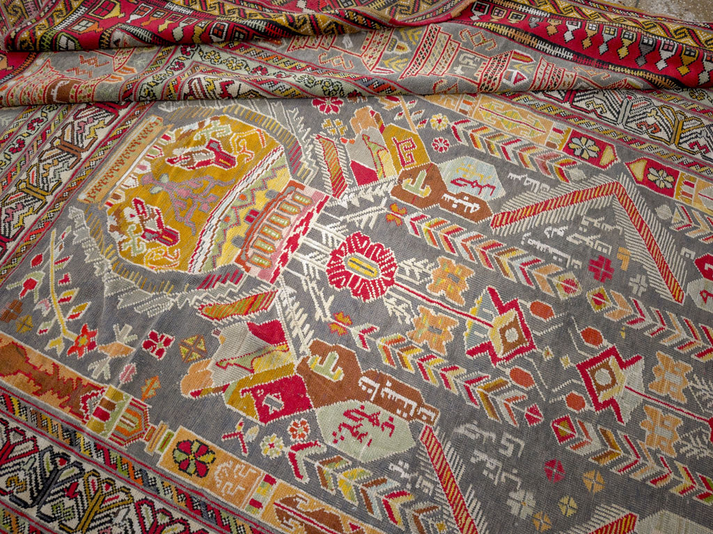 Vintage Turkish Anatolian Accent Rug, No.32074 - Gss