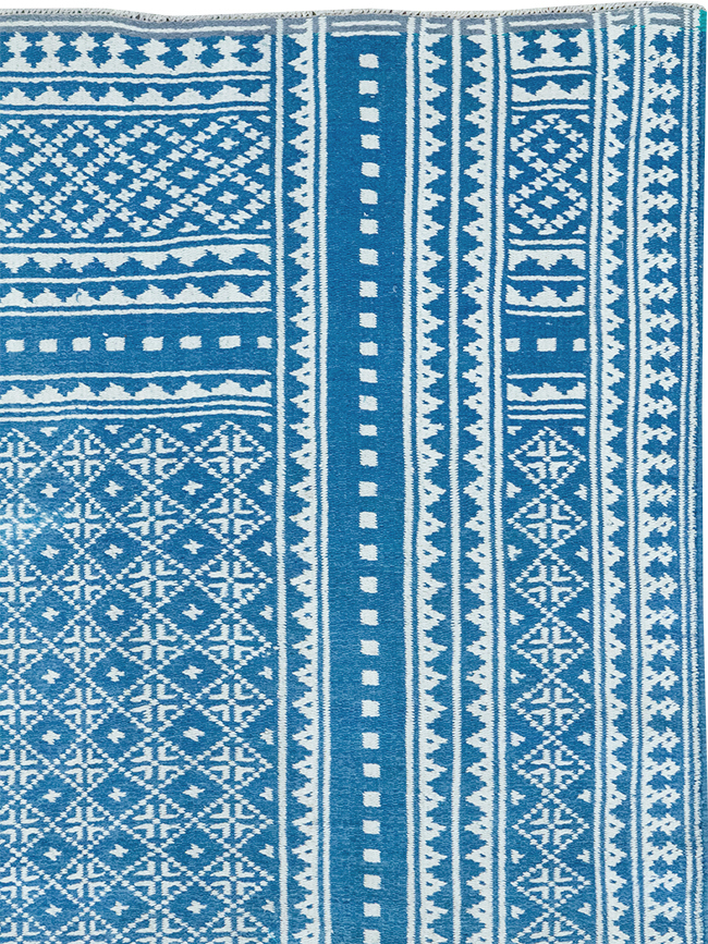 Vintage Persian Flatweave Kilim Accent Rug, No.32078 - Gss