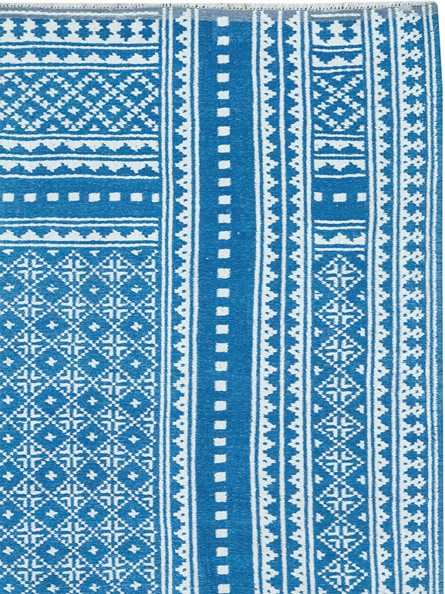 Vintage Persian Flatweave Kilim Accent Rug, No.32078 - Gss