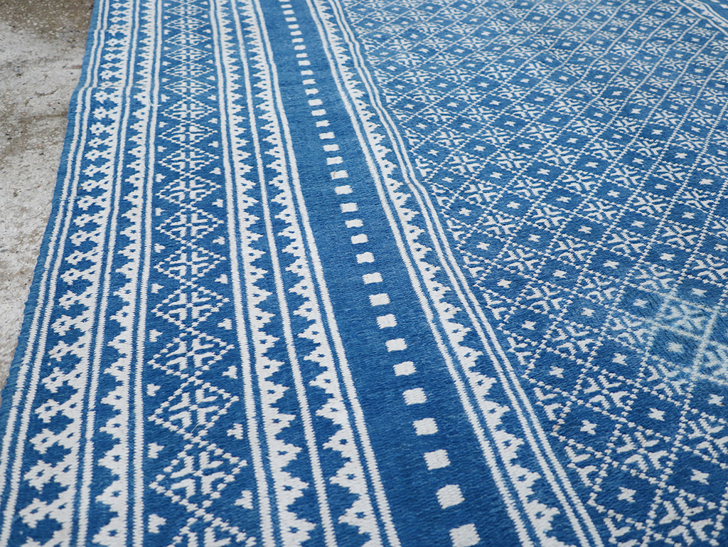 Vintage Persian Flatweave Kilim Accent Rug, No.32078 - Gss