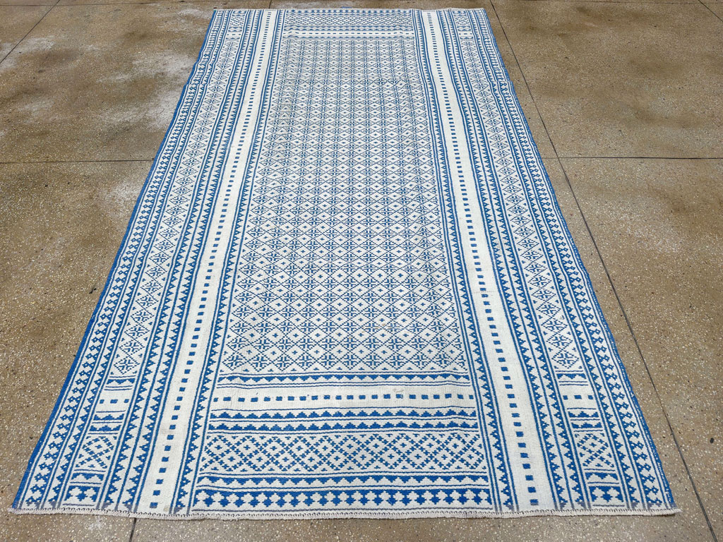 Vintage Persian Flatweave Kilim Accent Rug, No.32078 - Gss