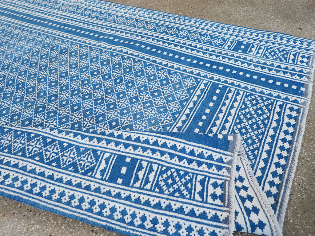 Vintage Persian Flatweave Kilim Accent Rug, No.32078 - Gss