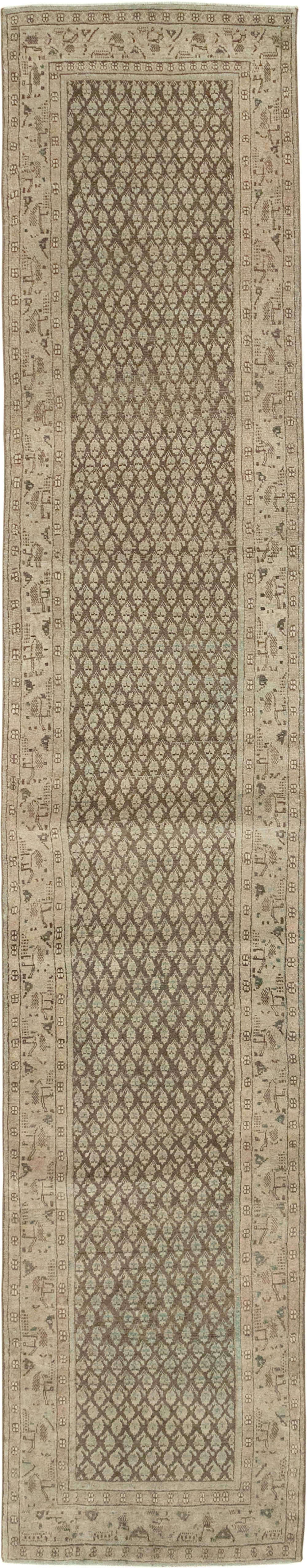 Antique Persian Mahal Runner, No.32079 - Gss