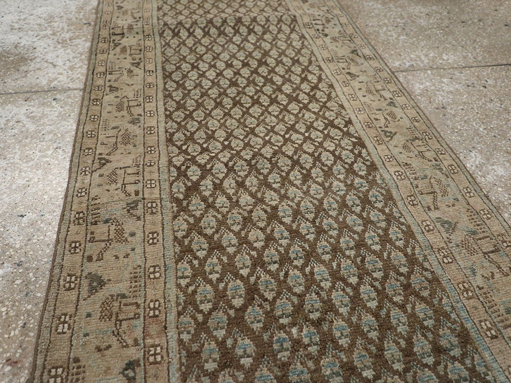 Antique Persian Mahal Runner, No.32079 - Gss