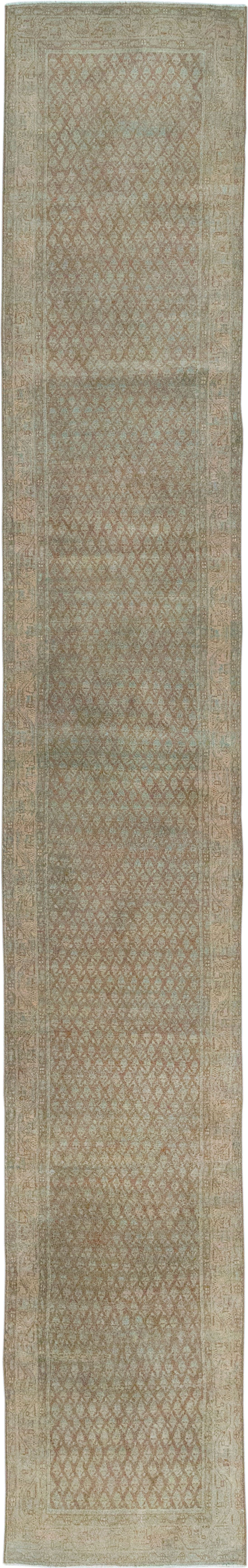 Antique Persian Mahal Long Runner, No.32080 - Gss