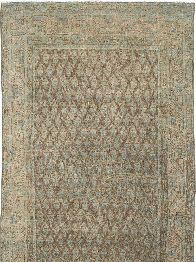 Antique Persian Mahal Long Runner, No.32080 - Gss