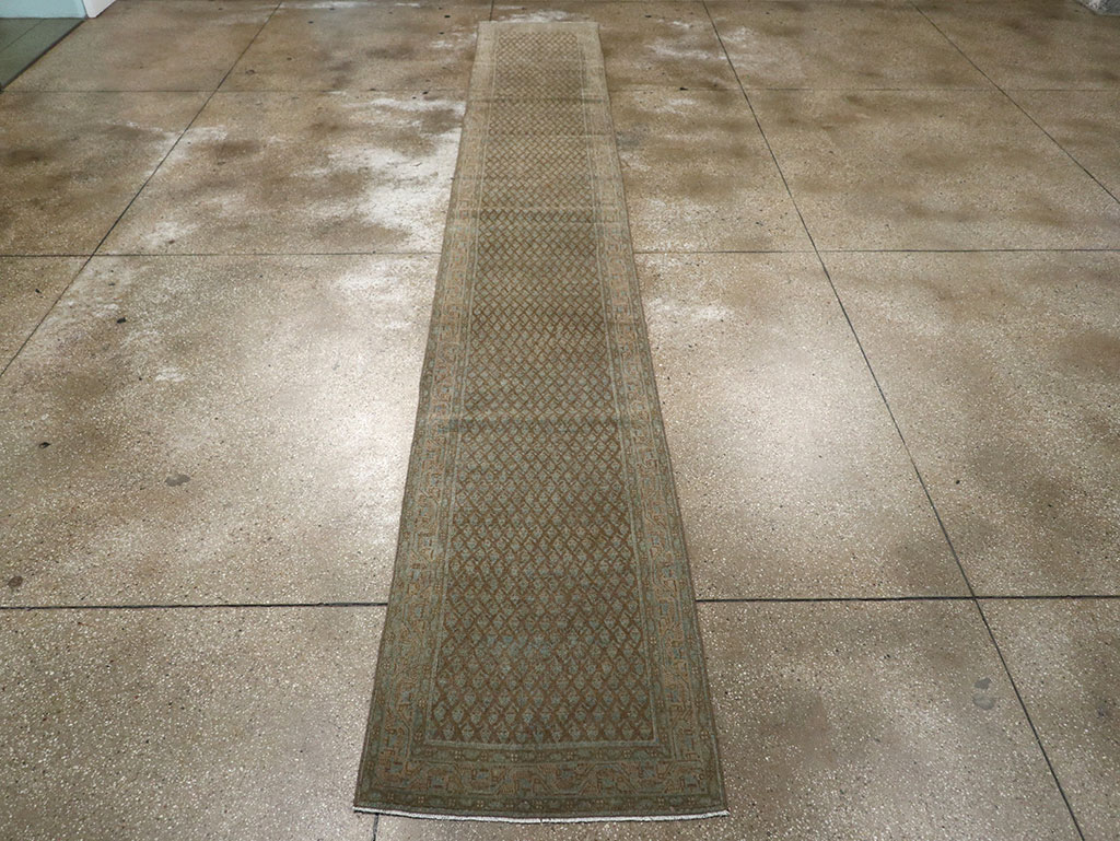 Antique Persian Mahal Long Runner, No.32080 - Gss