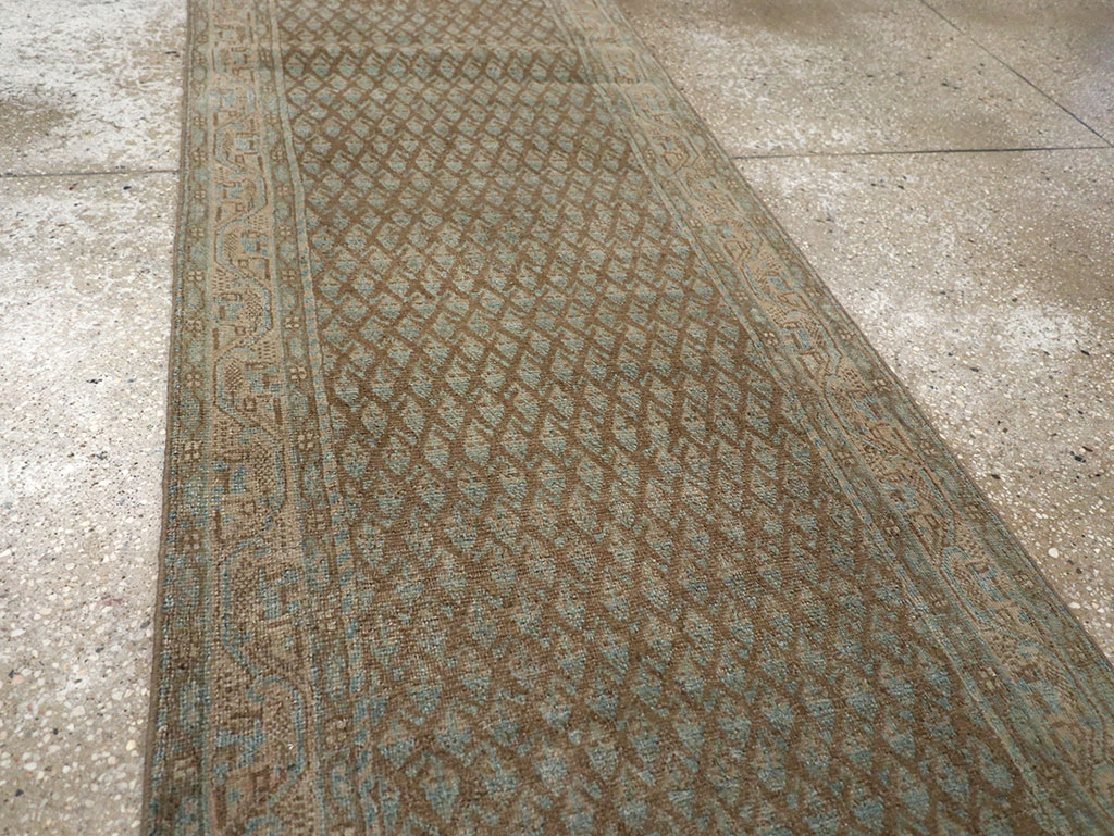 Antique Persian Mahal Long Runner, No.32080 - Gss