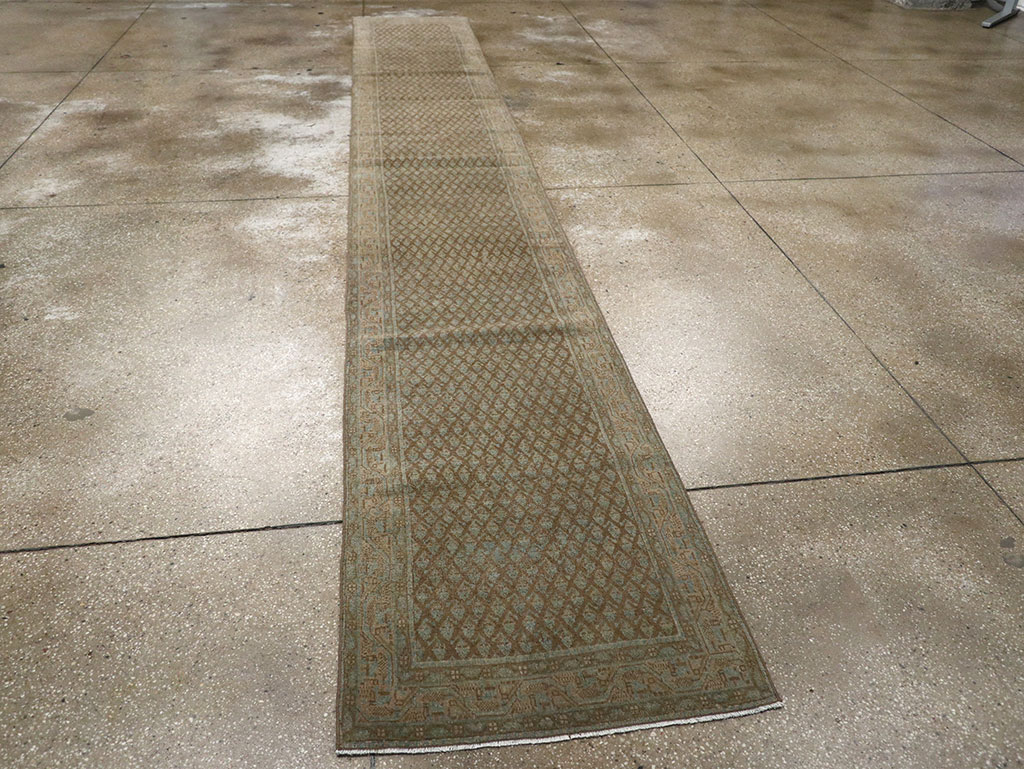 Antique Persian Mahal Long Runner, No.32080 - Gss