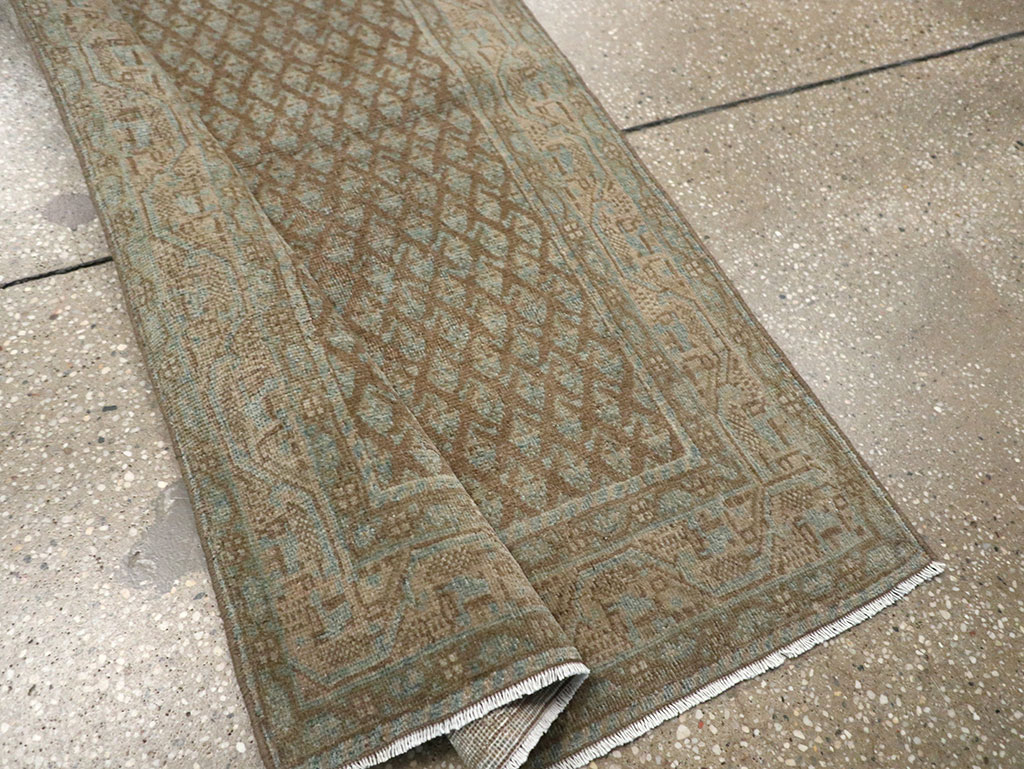 Antique Persian Mahal Long Runner, No.32080 - Gss