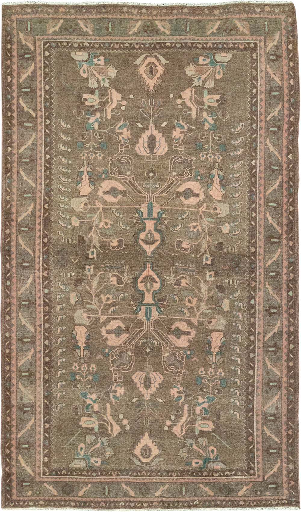 Vintage Persian Malayer Accent Rug, No.32081 - Gss