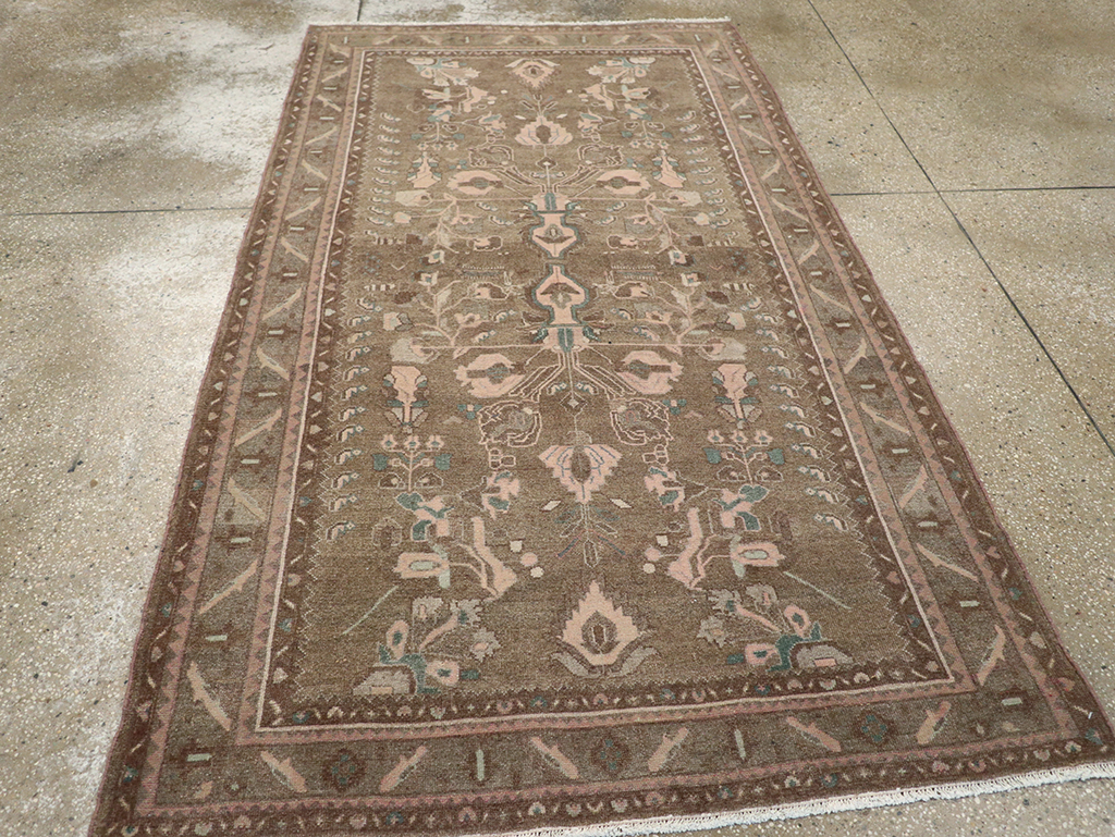 Vintage Persian Malayer Accent Rug, No.32081 - Gss