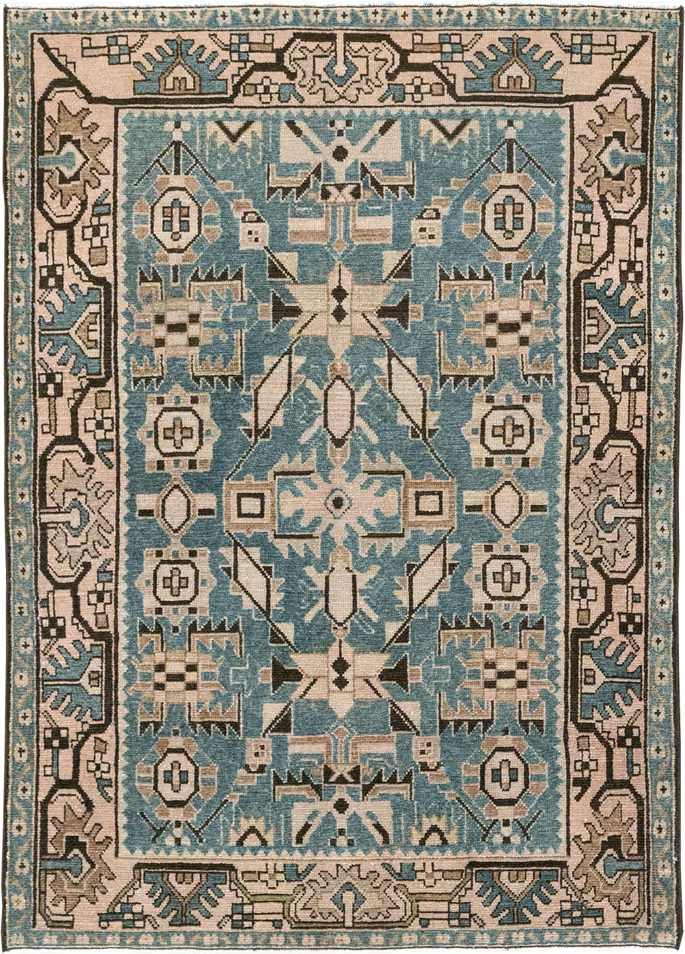 Vintage Persian Malayer Throw Rug, No.32083 - Gss