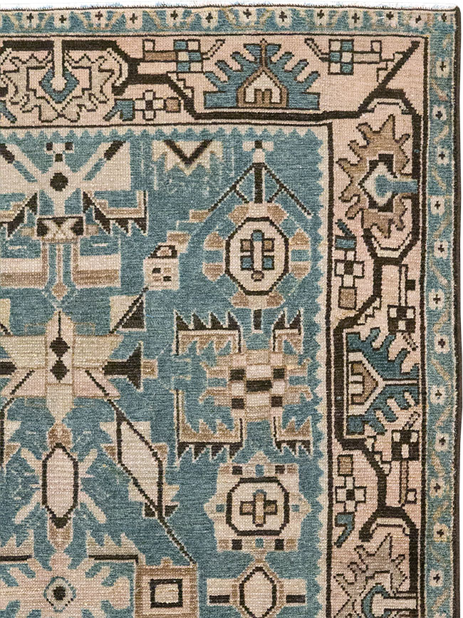 Vintage Persian Malayer Throw Rug, No.32083 - Gss