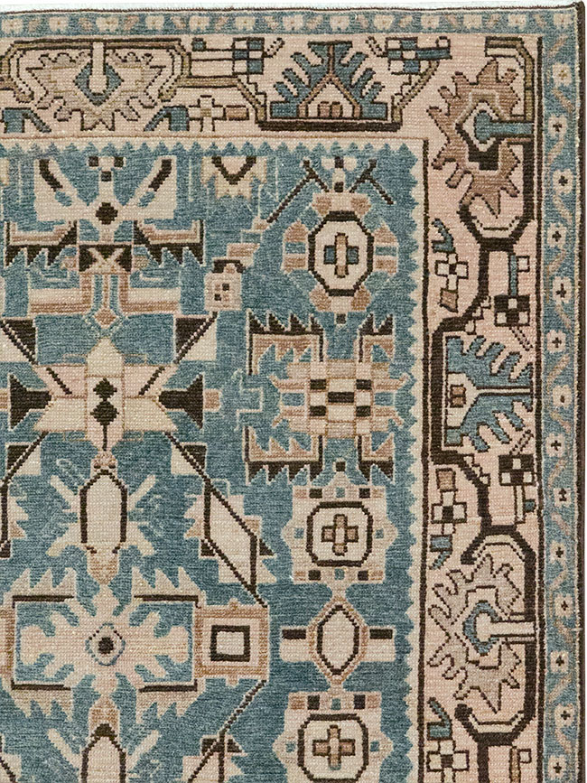 Vintage Persian Malayer Throw Rug, No.32083 - Gss