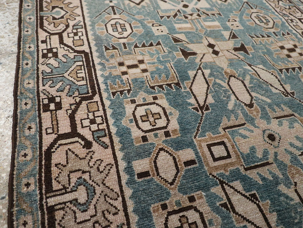 Vintage Persian Malayer Throw Rug, No.32083 - Gss