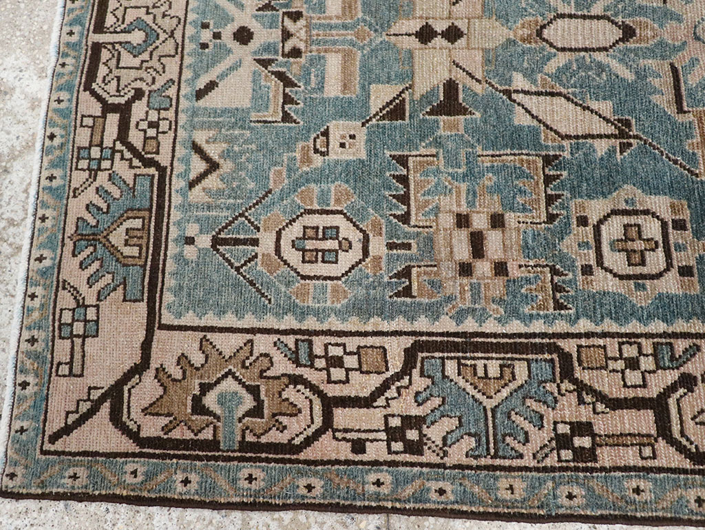 Vintage Persian Malayer Throw Rug, No.32083 - Gss
