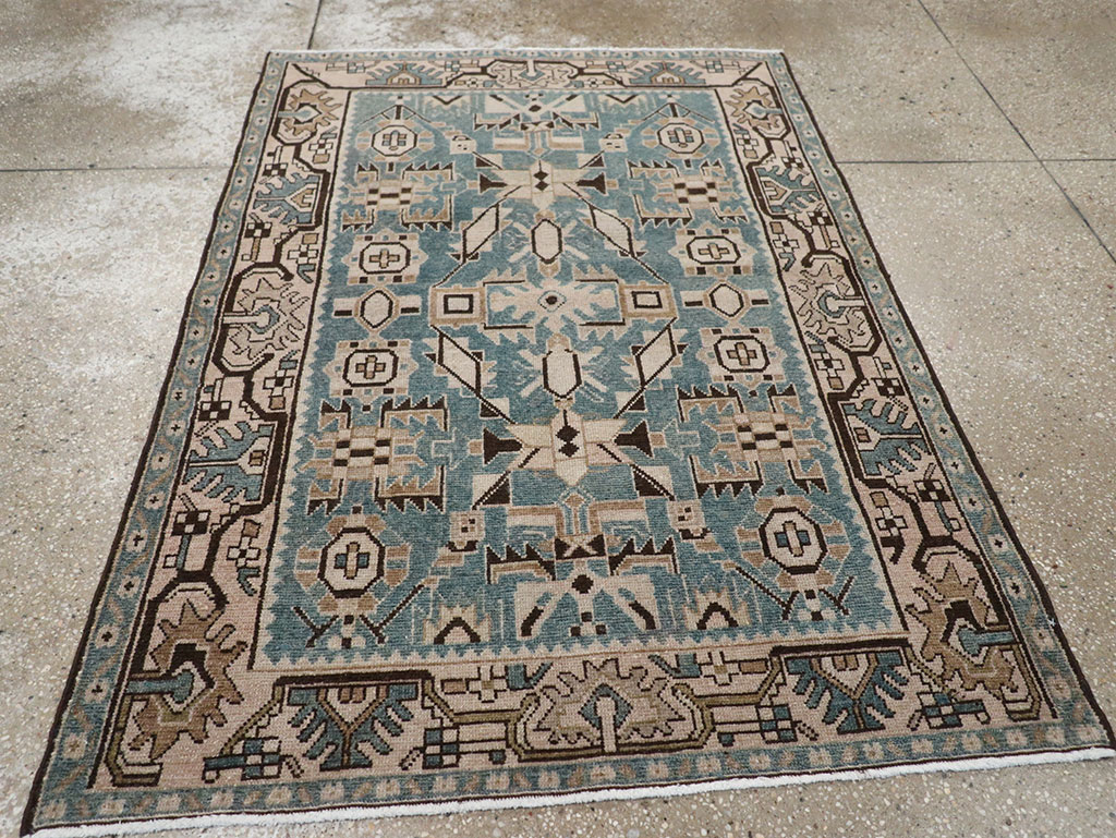 Vintage Persian Malayer Throw Rug, No.32083 - Gss